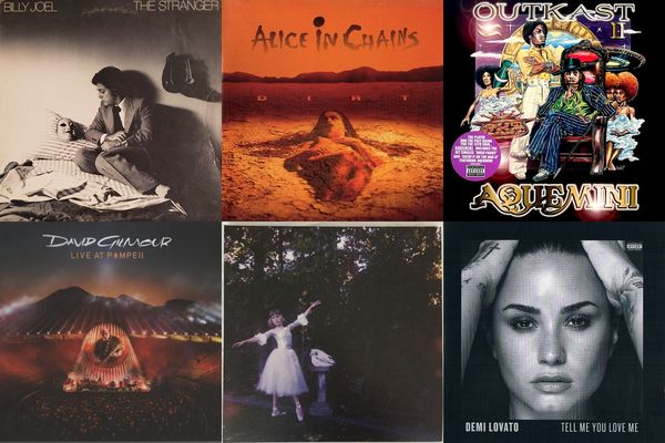 September 29th album covers: The Stranger, Dirt, Aquemini, Live At Pompeii, Visions Of A Life, Tell Me You Love Me