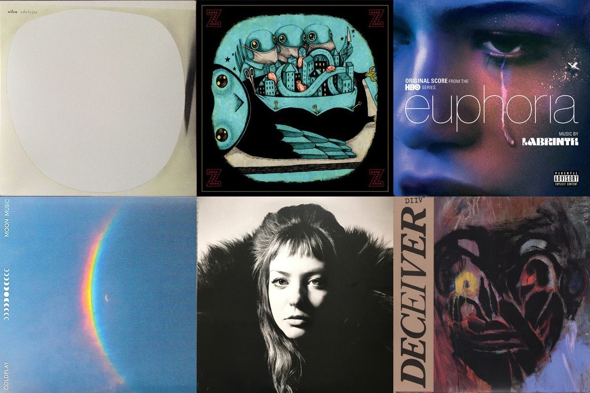 October 4th album covers: Ode To Joy, Z, Euphoria (Original Score From The HBO Series), Moon Music, All Mirrors, Deceiver
